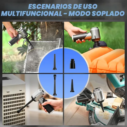 Vista 5 de Saker Aspiradora de Mano para Coche Portátil Inalámbrica 17000PA Mini Aspiradoras Recargables Aspiradora Plegable con Motor Sin Escobillas