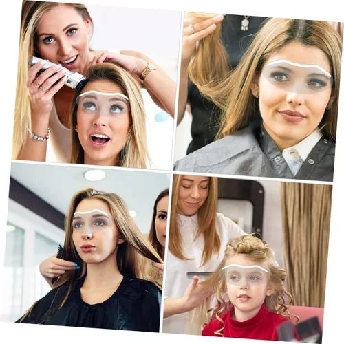 Vista 4 de Beaupretty 30 piezas de protectores faciales para corte de pelo, protectores faciales para peluquería, protectores de ojos ligeros para suministros