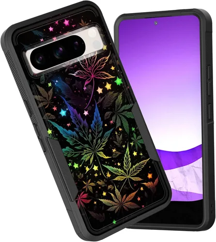 Vista 83 de Funda para Pixel 6A, funda híbrida de doble capa resistente a prueba de golpes de policarbonato duro de silicona suave TPU para Google Pixel 6A
