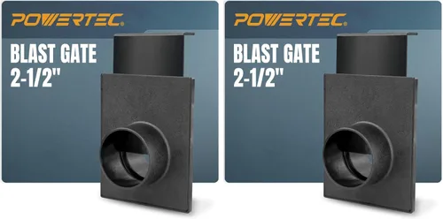 Vista 9 de POWERTEC 70133V 2-1/2" puerta de ráfaga para el colector de polvo, accesorios de la colección de polvo