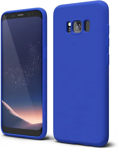 Vista 89 de oakxco Funda para teléfono Samsung Galaxy S8 de silicona líquida, delgada y fina de gel de goma suave TPU cubierta protectora simple llana