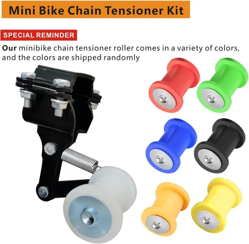 Vista 4 de Tensor de Cadena Universal para Bicicleta Motorizada Tensor de Cadena Pesada Ajustador Tensor de Cadena de Piñón de Resorte para Bicicleta