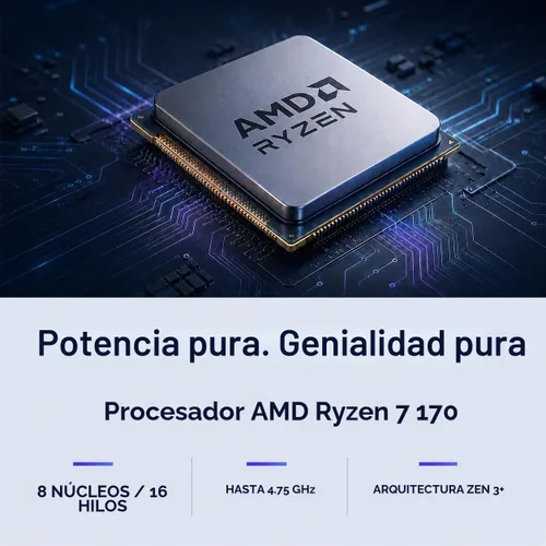 Vista 4 de Lenovo IdeaPad Slim 3 Laptop 2026, AMD Ryzen 7 170, DDR5 de 16 GB, SSD