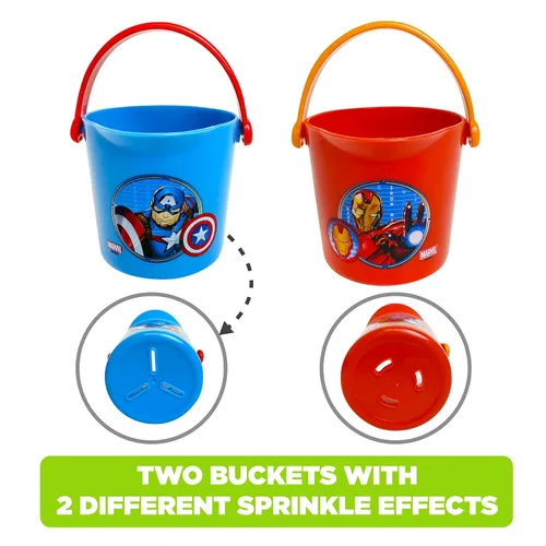 Vista 7 de Marvel Avengers - Juego de juguetes de baño de 10 piezas, juguetes de baño para niños
