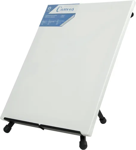 Vista 5 de Conda Caballete de mesa de aluminio, soporte de exhibición de trípode portátil, altura ajustable de 15 a 21 pulgadas con alas de brazo de extensión