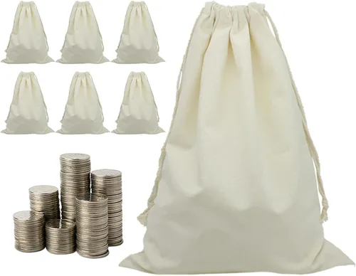Vista 5 de Paquete de 6 bolsas de tránsito para monedas de 10 x 17 pulgadas