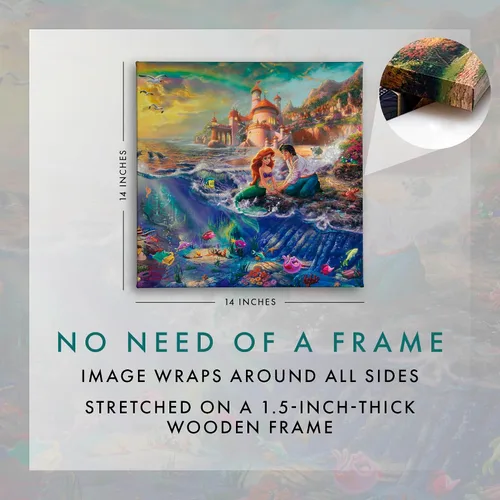 Vista 2 de Lona envuelta, de la galería de La Sirenita de Thomas Kinkade