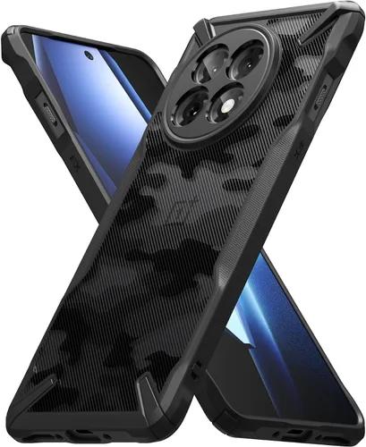 Vista 13 de Ringke Fusion-X [Recortes precisos para lentes de cámara] Compatible con OnePlus 12, parachoques aumentado, parte trasera dura, resistente, funda