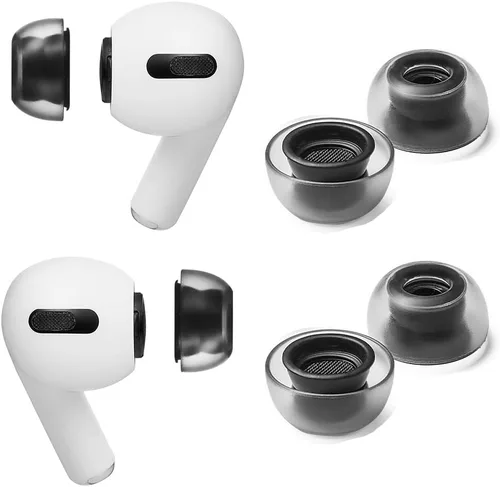 Vista 10 de AZLA Crystal AirPods Pro - Reemplazo de punta de oído, puntas de silicona LSR prémium