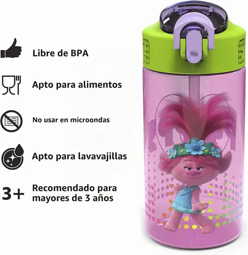 Vista 6 de Botella de agua Trolls 2