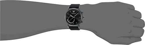 Vista 2 de Emporio Armani Reloj inteligente ART3016 para hombre con pantalla analógica de cuarzo color negro NegroNegro Reloj inteligente reloj inteligente