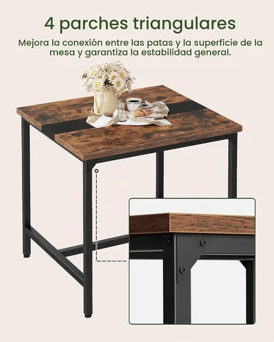 Vista 8 de CHOEZON Mesa de comedor cuadrada para cocina, mesa de comedor de 29.5 pulgadas, mesas de comedor pequeñas, escritorio de escritura, mesas de café