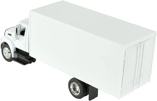Vista 2 de NewRay International 4200 1:43 diecast 8" entrega modelo Box Truck Blanco N147