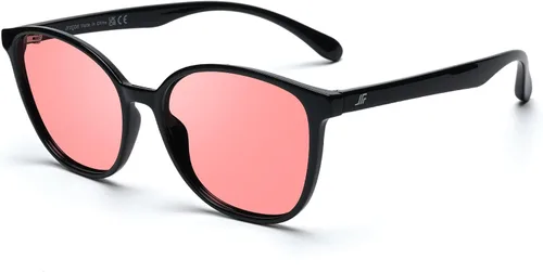 Vista 2 de Women's Fluorescent-41 Rose Tinted Blue Light Blocking Glasses for Migraine, Light Sensitivity, Photophobia RF6208