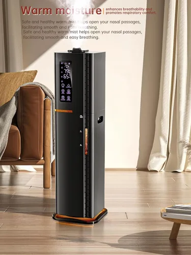 Vista 4 de Humidificadores de 2.64 galones para habitación grande, niebla cálida y fría de hasta 500 pies cuadrados, difusor de luz ambiental de llenado