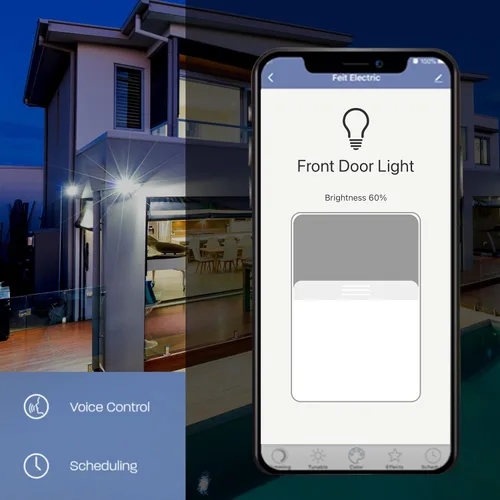 Vista 6 de Luz de inundación LED inteligente WiFi de doble cabezal