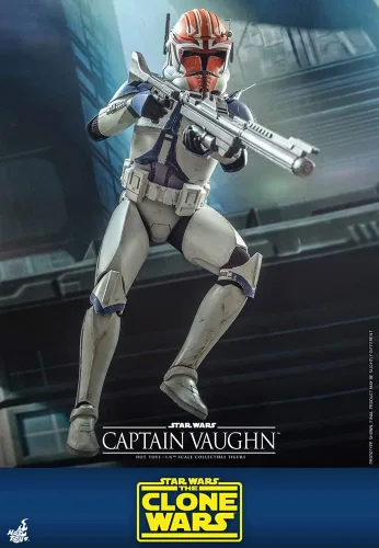 Vista 2 de Hot Toys 1:6 Capitán Vaughn - Star Wars: Las Guerras Clon, Blanco