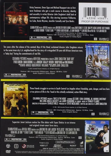Vista 2 de The John Singleton 4-Movie Collection (Baby Boy Boyz N' the Hood Higher Learning Poetic Justice)