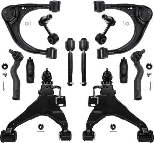 Vista 61 de Detroit Axle - Kit de extremo de 12 piezas para Ford Explorer Mercury Mountaineer 1998-2001 1999 2000, 2 brazos de control delanteros superiores