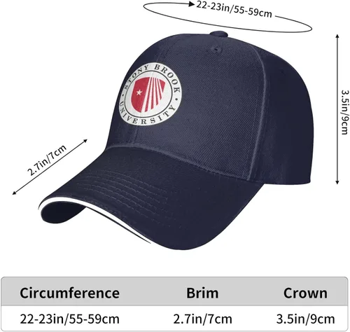 Vista 6 de Stony Brook University Logo Sandwich Gorra Unisex Clásico Gorra de béisbol unisex ajustable Casquette Dad Hat