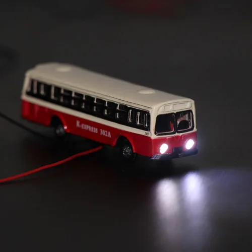 Vista 7 de EBS15002 4pcs 1:150 Modelo Iluminado Autobús de Coches con 12V Luces LED para Diseño de Edificio Fundido a Presión Nuevo