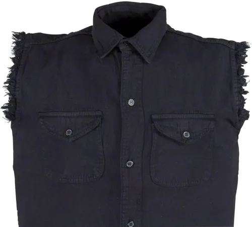 Vista 6 de Camiseta de manga corta de algodón para hombre, color negro
