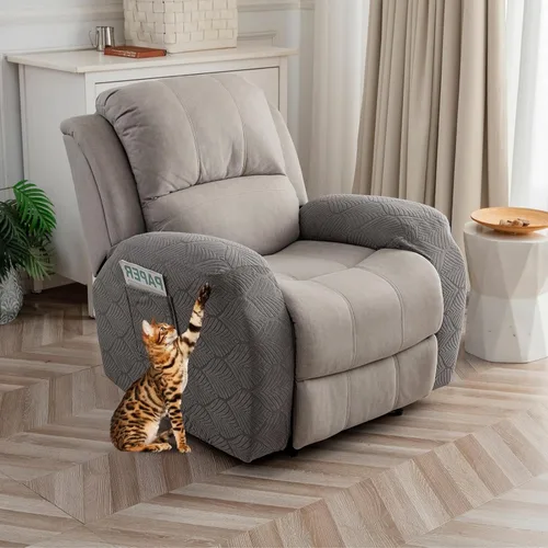 Vista 22 de Funda para Silla Reclinable 100% Impermeable, 1 Pieza Fundas Elásticas para Sofá Reclinable Lavables para Silla Reclinable para Mascotas, Perros