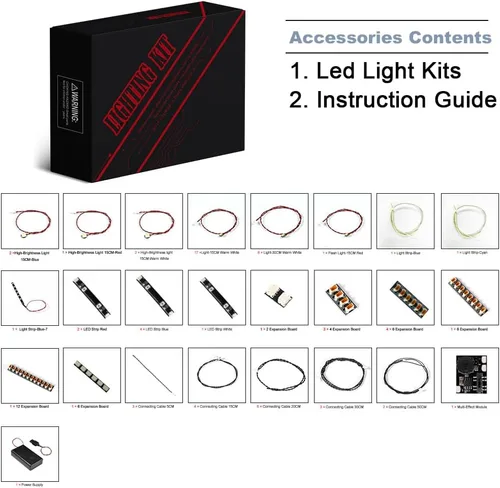 Vista 3 de BrickBling Kit de luz LED compatible con Lego 76252 Batcave Shadow Box, iluminación creativa compatible con Lego Shadow Box, no incluye juego