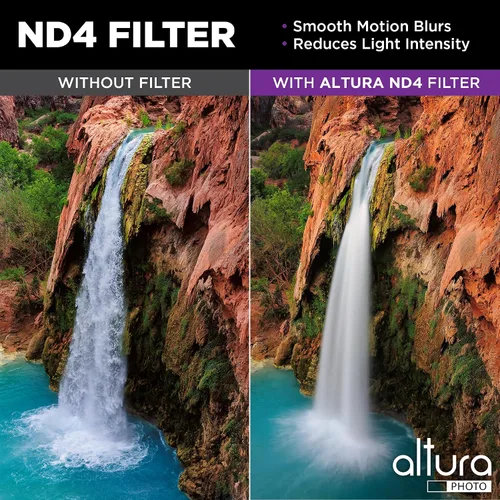 Vista 5 de Altura Photo Kit de Filtros de Lente de 40.5mm - Filtro UV Multi-Capa Protector, Filtro Polarizante CPL y Filtros de Densidad Neutral ND + Estuche