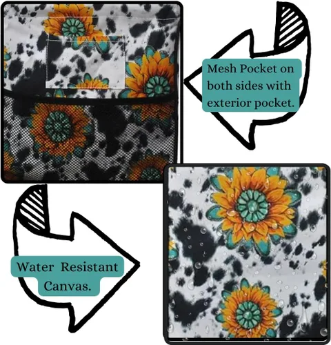 Vista 377 de NGIL Bolsa de comestibles reutilizable extra grande plegable de gran tamaño para comestibles, almacenamiento, picnic, playa, Estampado