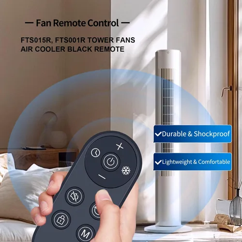 Vista 2 de Nuevo ventilador de control remoto reemplazo para ventilador PNTCK FTS015R, JRD FTS001R ventilador de torre enfriador de aire