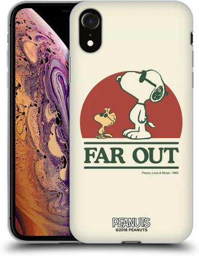 Vista 129 de Head Case Designs Funda de gel suave con licencia oficial de Peanuts Freak Flag Fly Woodstock 50th compatible con Apple iPhone 7 Plus/iPhone 8 Plus