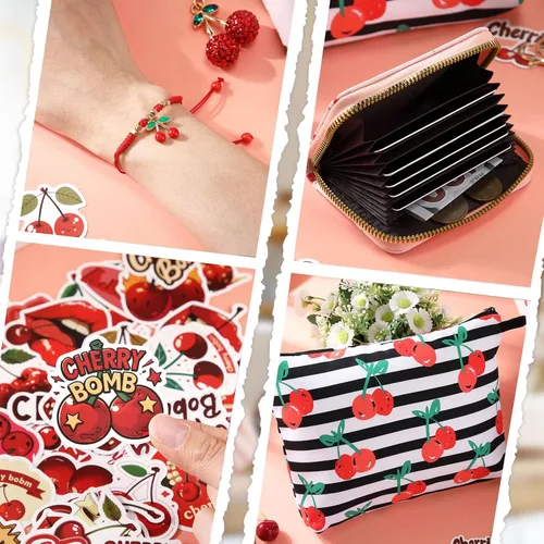 Vista 3 de Landical - Juego de regalo de 59 piezas de cereza rosa para mujer
