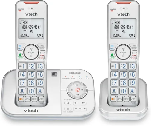 Vista 22 de VTech VS112 Teléfono Inalámbrico para el Hogar con Contestador, Bloqueo de Llamadas, Identificador de Llamadas, Intercomunicador y Conectar a