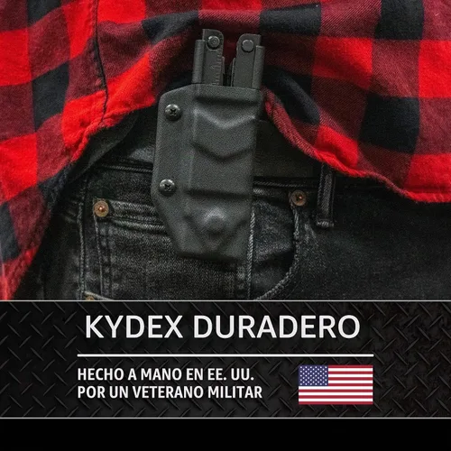 Vista 3 de Clip & Carry Kydex Funda para Multiherramienta Gerber MP600 ~Compatible con modelos de punta romo y punta aguja~ Fabricado en EE. UU.