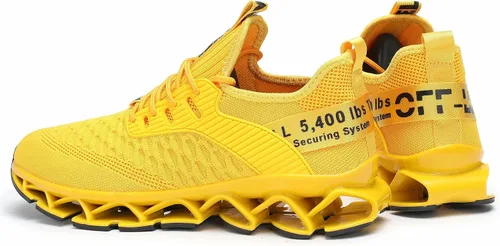 Vista 7 de Chopben Zapatos deportivos para correr Blade para hombre, zapatillas antideslizantes de moda, transpirables, de malla, suela suave, casuales