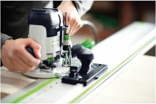 Vista 3 de Festool FS1400/2-LR32-55"(55.118 in)Carril de guía con agujeros para perforación. Modelo-496939