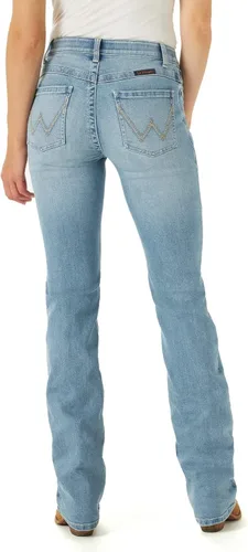 Vista 3 de Wrangler Womens Willow Mid Rise Performance Waist Boot Cut Ultimate Riding Jeans