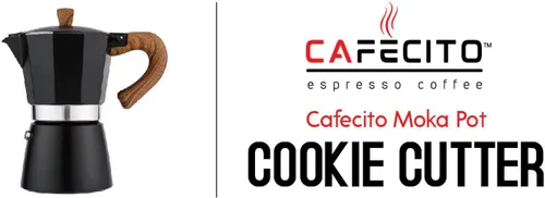 Vista 2 de Cafecito Moka Pot - Cortador de galletas de acero inoxidable (2 unidades)