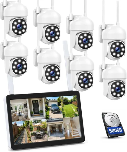 Vista 8 de Camcamp WiFi Pro Camaras de Seguridad para Casa Inalambricas Exterior IP66 1 camera
