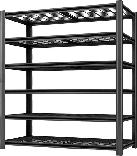 Vista 8 de Estantería metálica de 5 niveles, estantes de almacenamiento ajustables, 72 pulgadas de alto x 35.43 pulgadas de ancho x 15.8 pulgadas