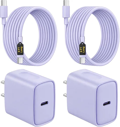 Vista 16 de Cargador USB C de carga rápida para iPhone 18 17 16 15 Negro