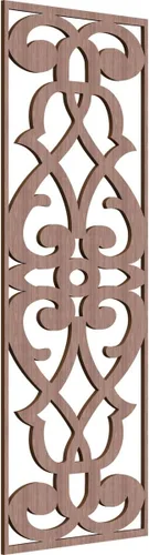 Vista 30 de 9 3/8"W x 24 3/8"H x 1/4"T Bellaire Decorativos Paneles de pared de madera calado, abedul