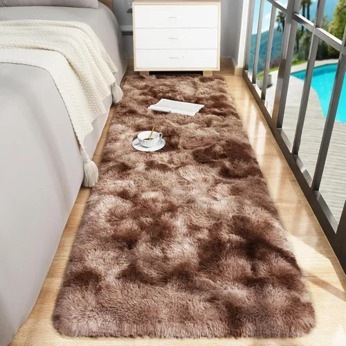 Vista 46 de Foxmas Alfombras de Área Suaves y Esponjosas para Dormitorio, Habitación de los Niños, Alfombra de Guardería de Felpa Peluda, Alfombras Peludas