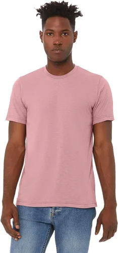 Vista 256 de Bella Canvas 3413c para hombre (1) Triblend verde + (1) Triblend rojo