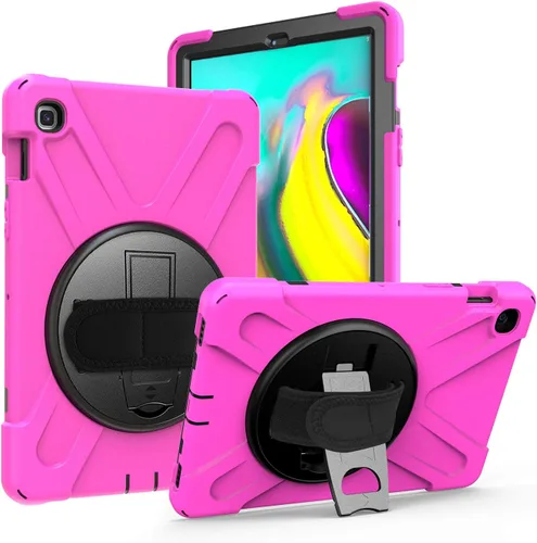 Vista 10 de KIQ Shield Series Samsung Tab 10.1 Case SM-T510/T515 Samsung Galaxy Tab A 10.1 Case 2019 Cubierta resistente a prueba de golpes 360 Kickstand