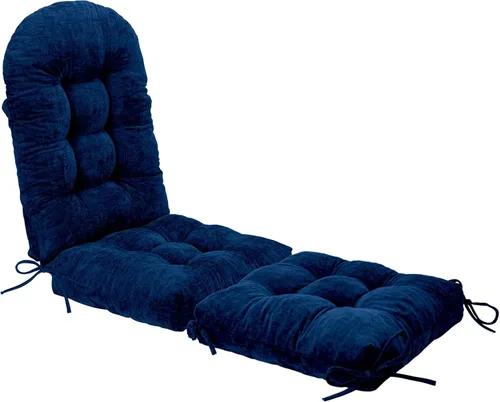 Vista 20 de Cojín para Silla Mecedora - Tela de Chenilla, Esponja de Alta Densidad, Almohadillas de Asiento Copetudas Antideslizantes y Duraderas con Lazos