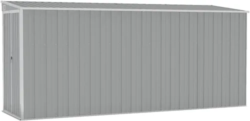 Vista 10 de vidaXL Storage Shed, Wall-Mounted Garden Shed with Lockable Double Doors, Outdoor Storage Shed for Backyard Patio Lawn, Green Galvanized Steel
