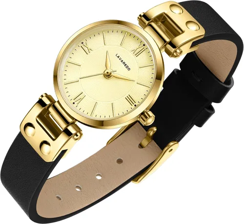 Vista 11 de BEN NEVIS Relojes para mujer, elegante, clásico, pequeño, de cuero dorado 001-Marrón Dorado-P
