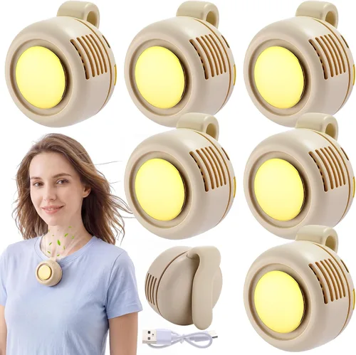 Vista 14 de Paquete de 6 mini ventiladores silenciosos portátiles sin aspas Verde